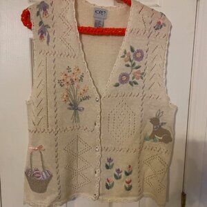 vintage Sweater Vest Size S